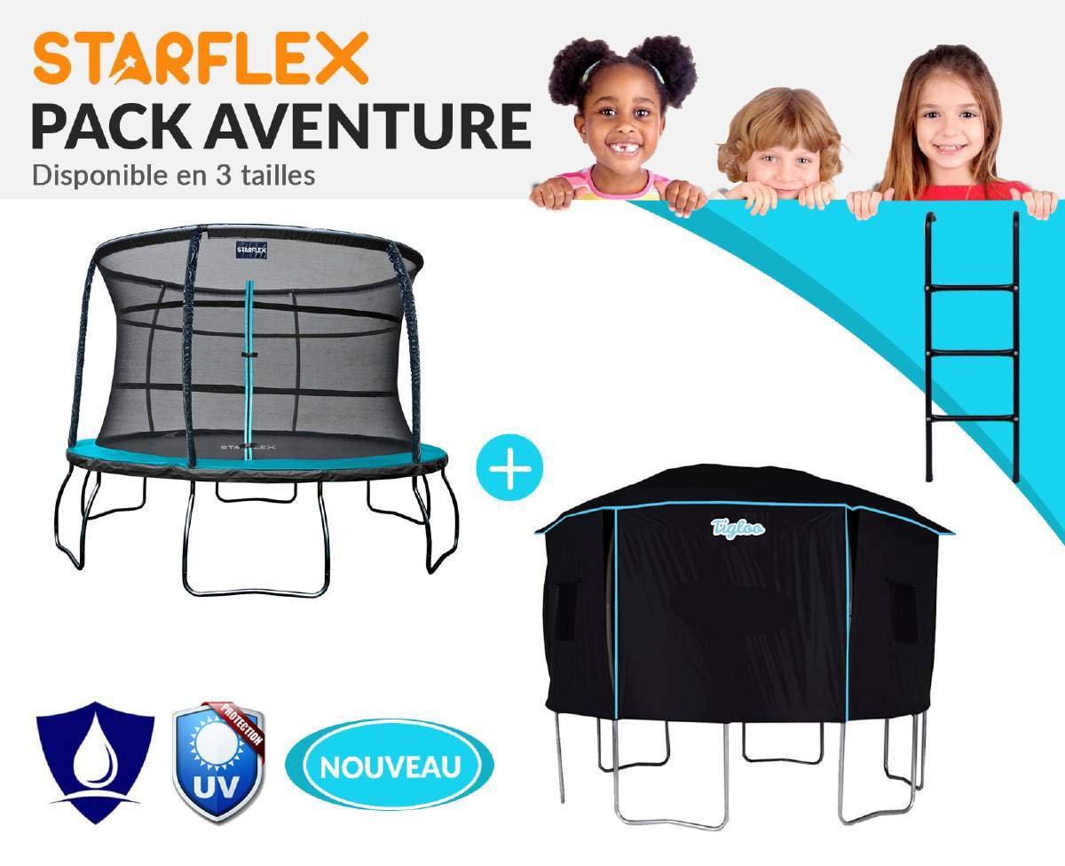 Trampoline France Topflex Starflex Pro Jump Power et tente Tigloo